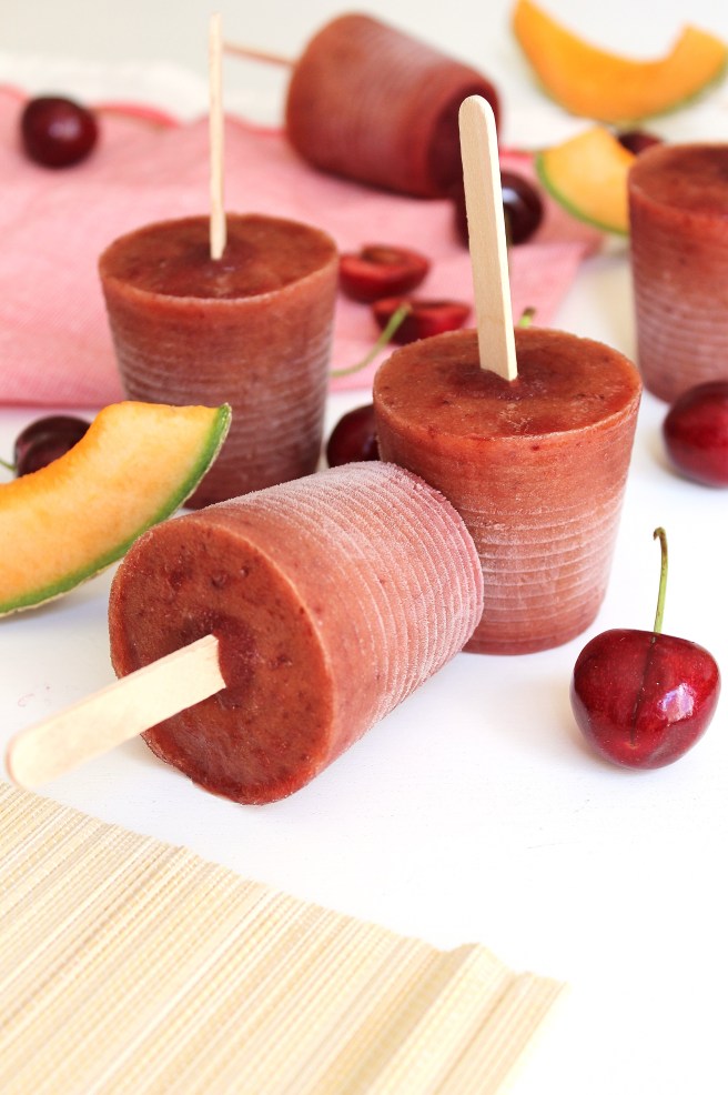 Glace à l'eau melon & cerises rapides à faire de Madamcadamia