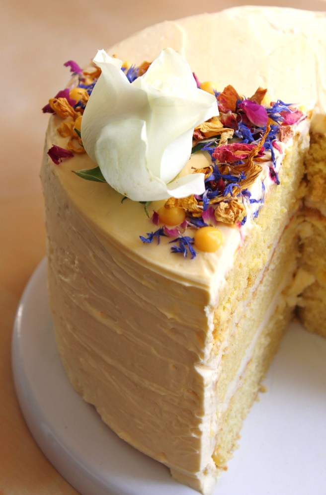 Layer cake passion & vanille de Madamcadamia