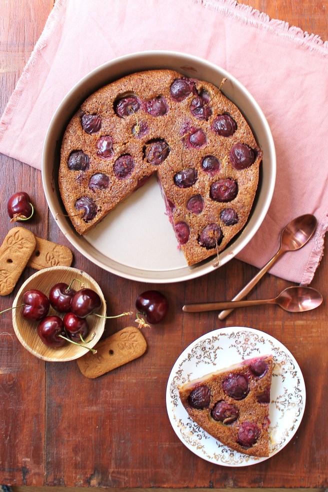 Clafoutis aux cerises et spéculoos