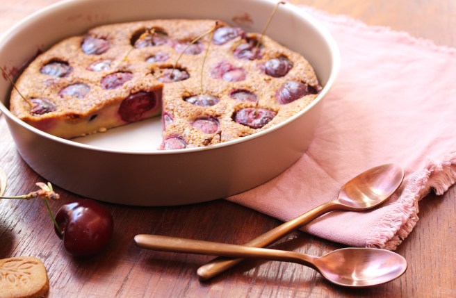 Clafoutis aux cerises et spéculoos
