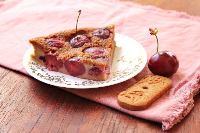 Clafoutis aux cerises et spéculoos