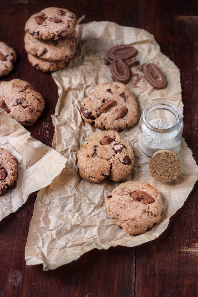 Cookies aux deux chocolats et fleur de sel - photography