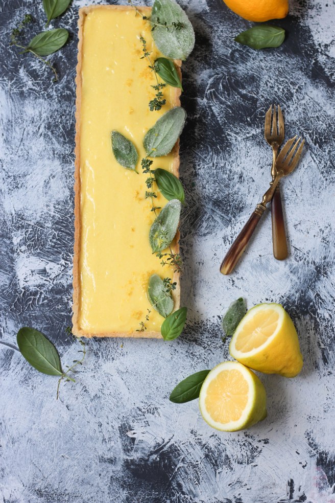 Tarte citron & basilic - Lemon pie photography