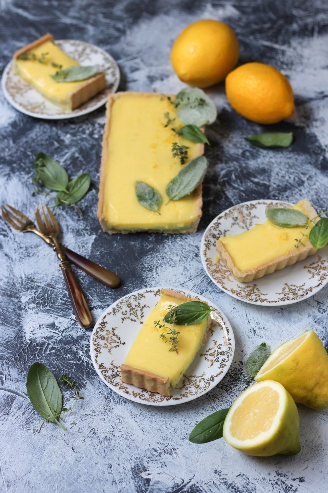 Tarte citron & basilic - Lemon pie photography