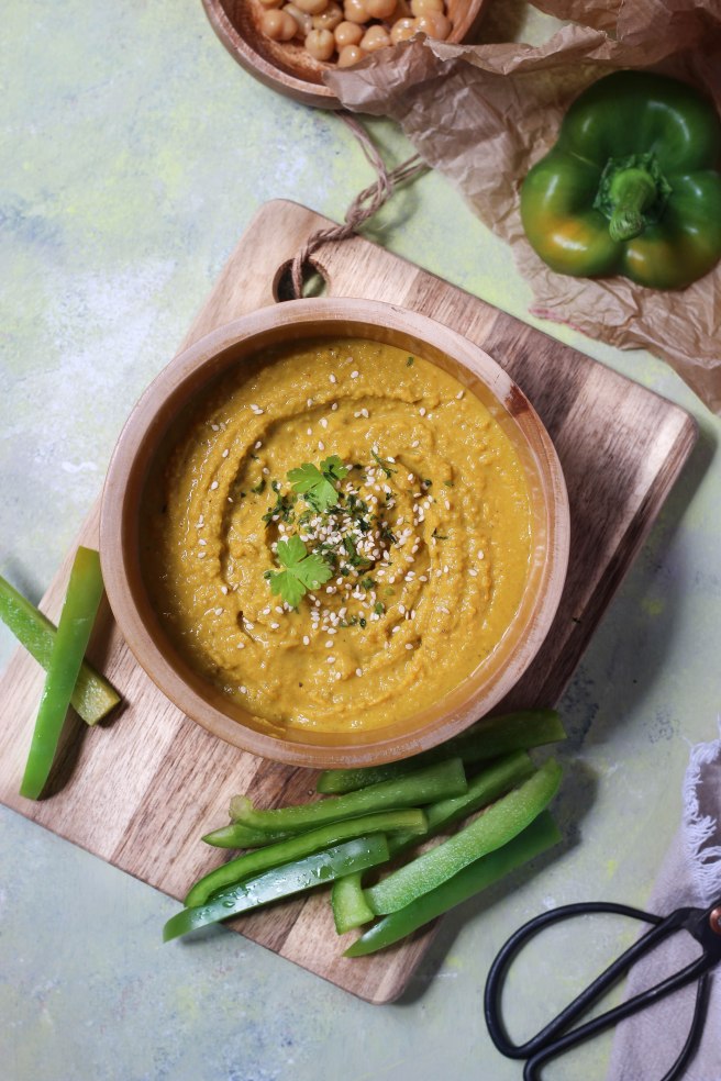 Houmous de lentilles corail - photography