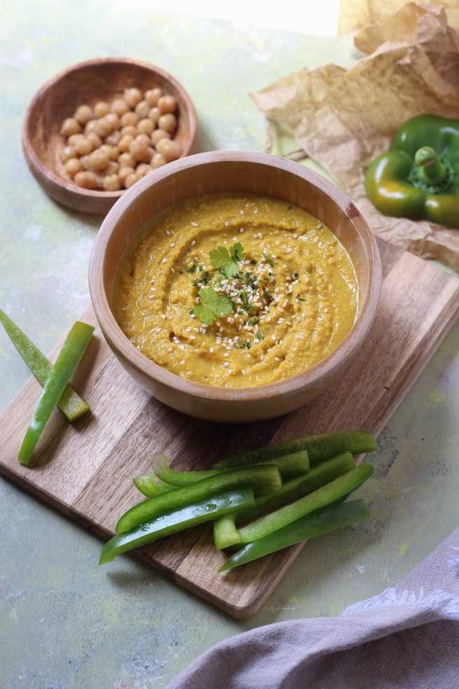 Houmous de lentilles corail - photography