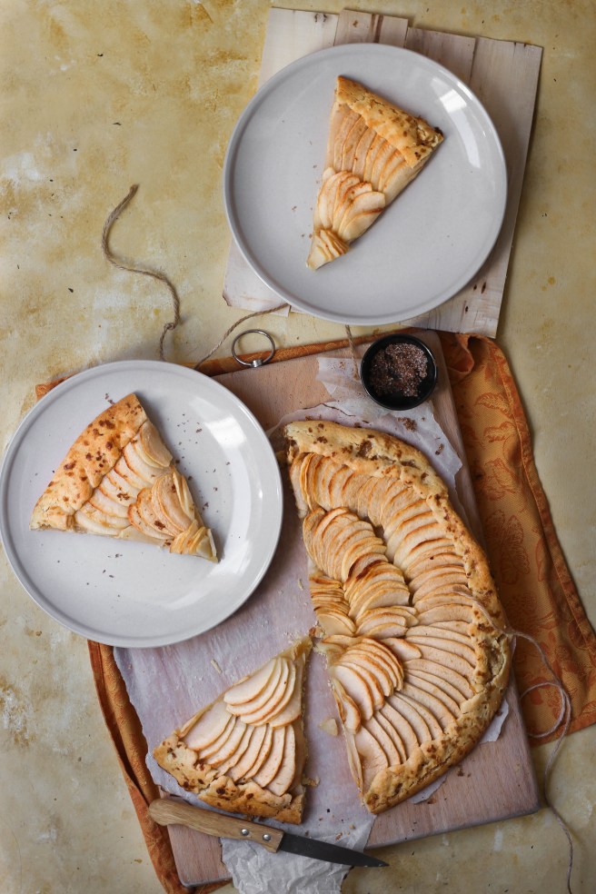 Tarte aux pommes - Apple pie photography