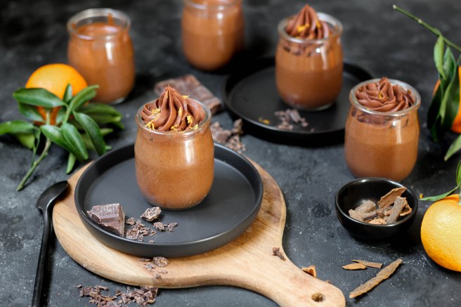 Mousses au chocolat aux épices - photography