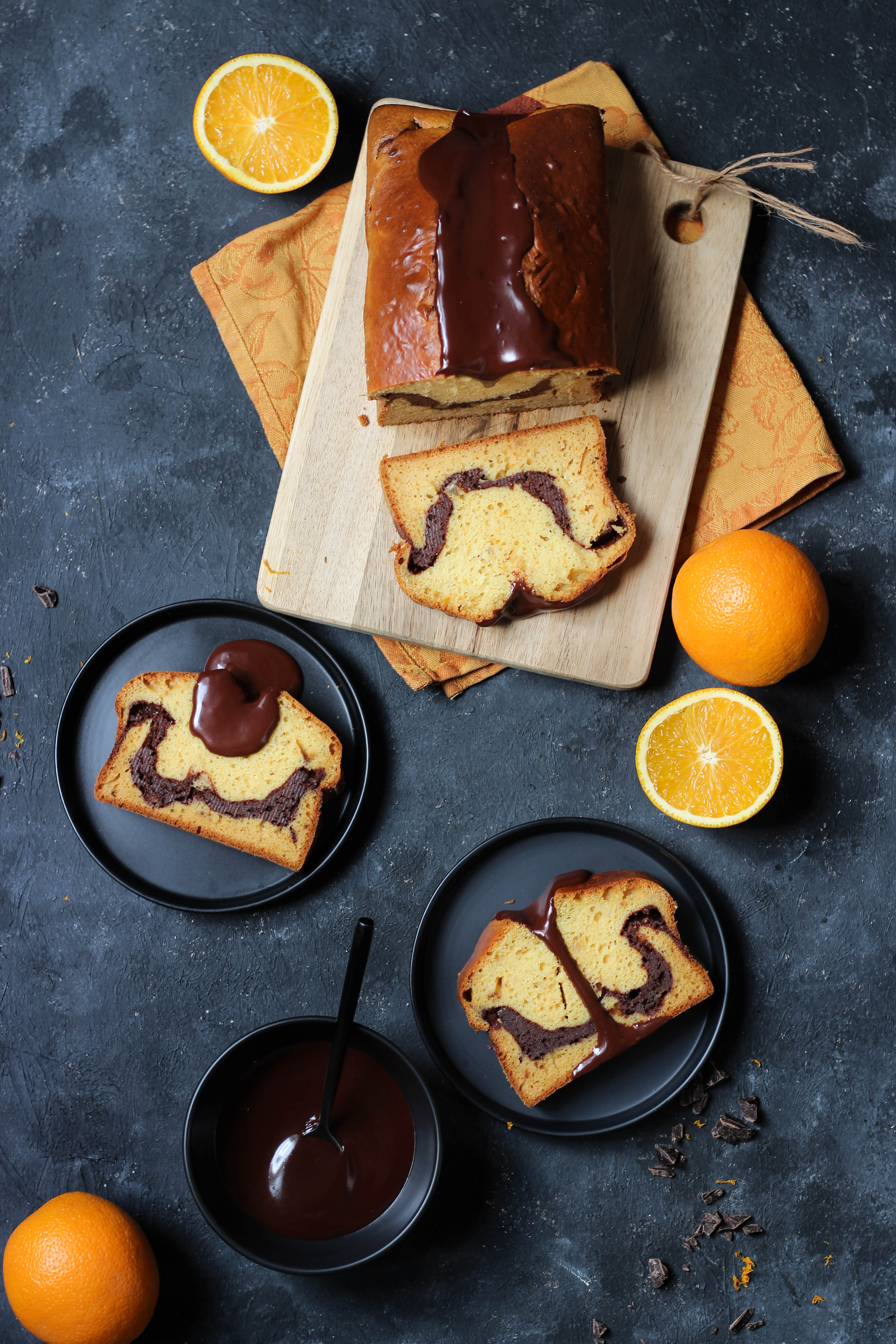 Cake à l'orange et chocolat - photography