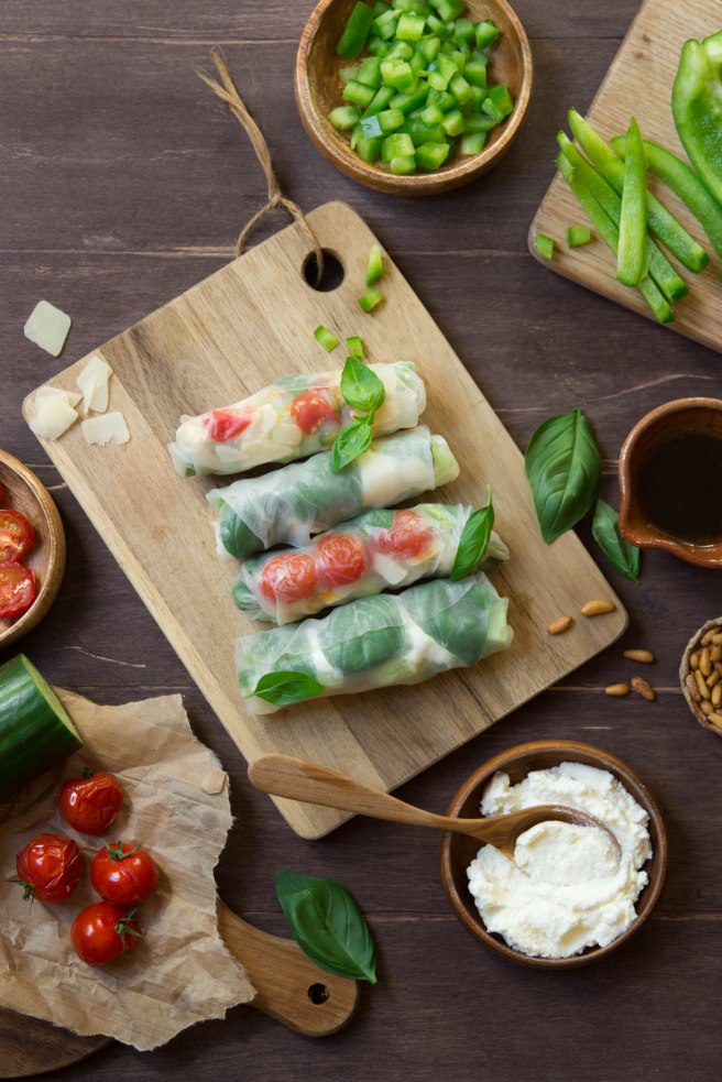 Rouleaux de printemps aux saveurs italiennes - photography