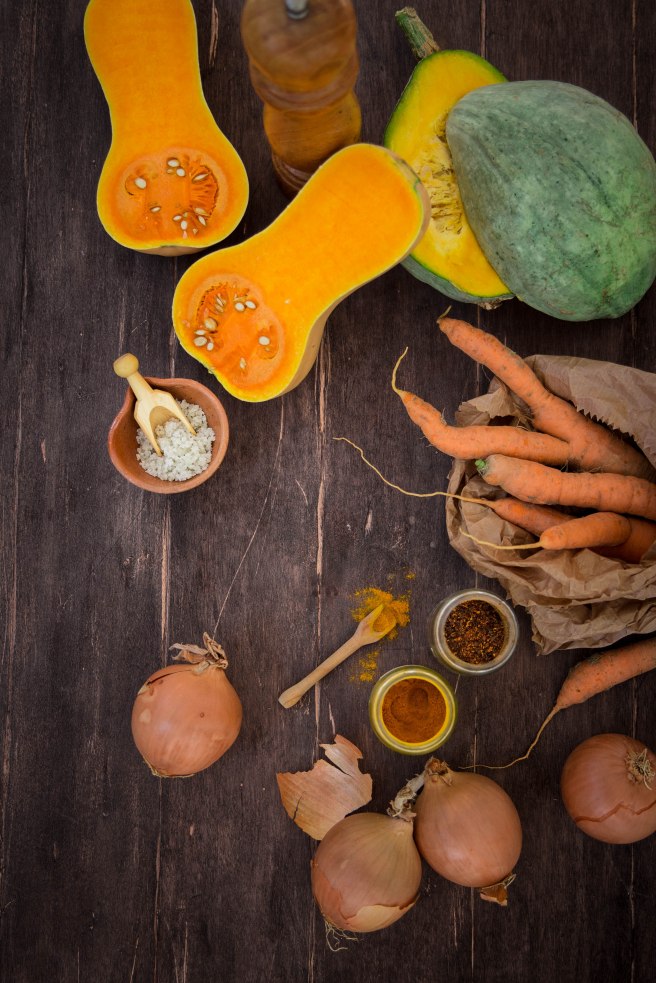 La parfaite soupe de courges d'automne - photography