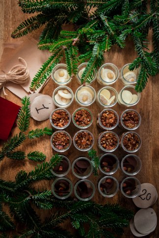 Calendrier de l'avent gourmand 2019 zéro déchet et réutilisable - DIY food photography