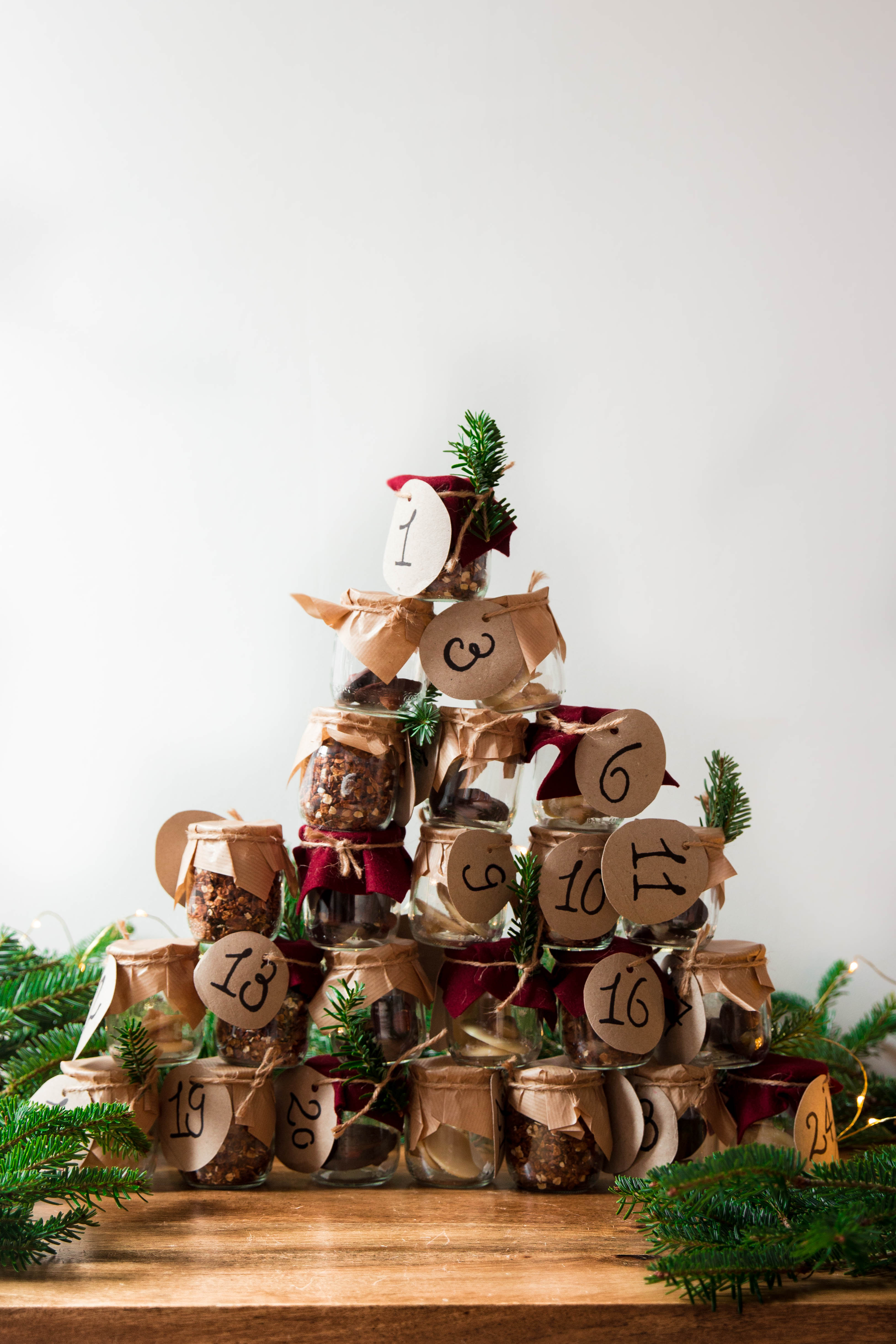 Calendrier de l'avent gourmand 2019 zéro déchet et réutilisable - DIY food photography