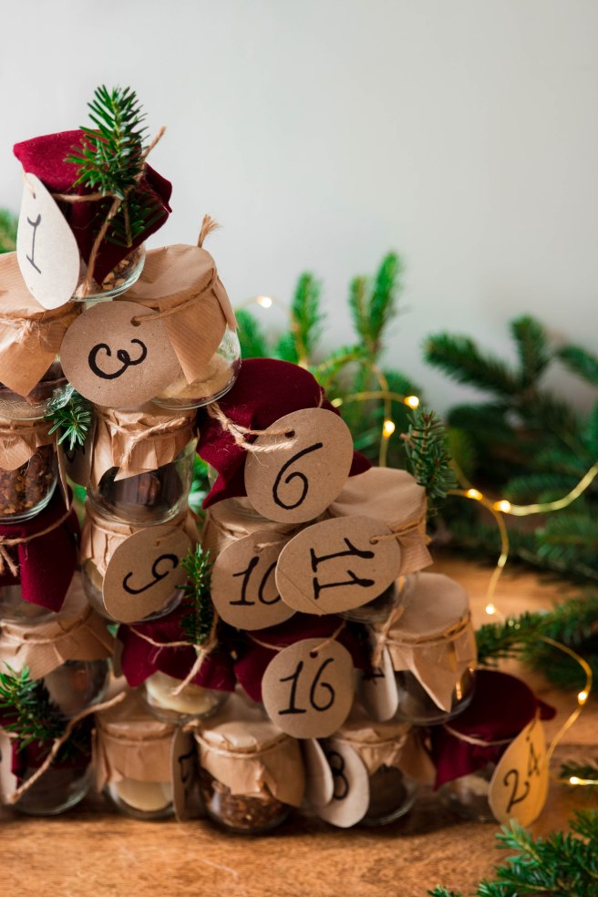 Calendrier de l'avent gourmand 2019 zéro déchet et réutilisable - DIY food photography