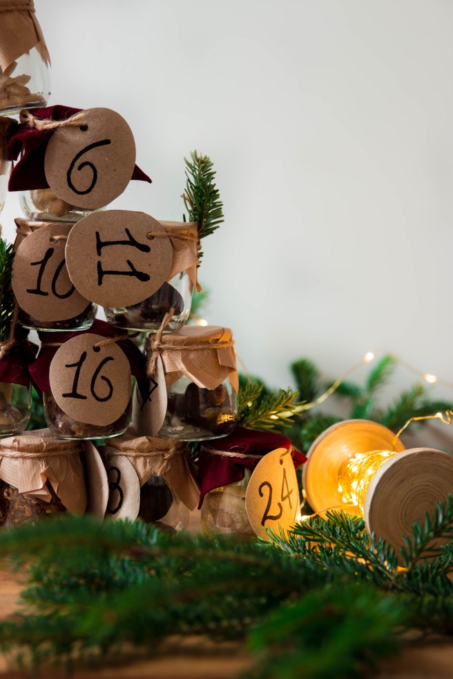 Calendrier de l'avent gourmand 2019 zéro déchet et réutilisable - DIY food photography