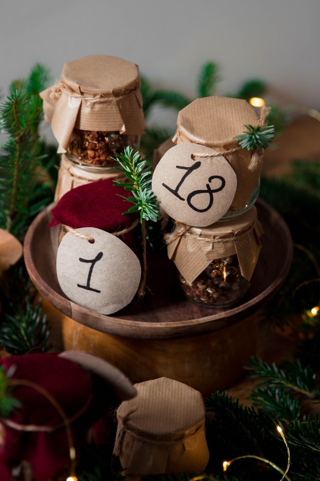 Calendrier de l'avent gourmand 2019 zéro déchet et réutilisable - DIY food photography