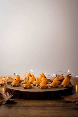 Etoiles de butternut aux épices pour apéritif de Noël - Christmas apetizer photography