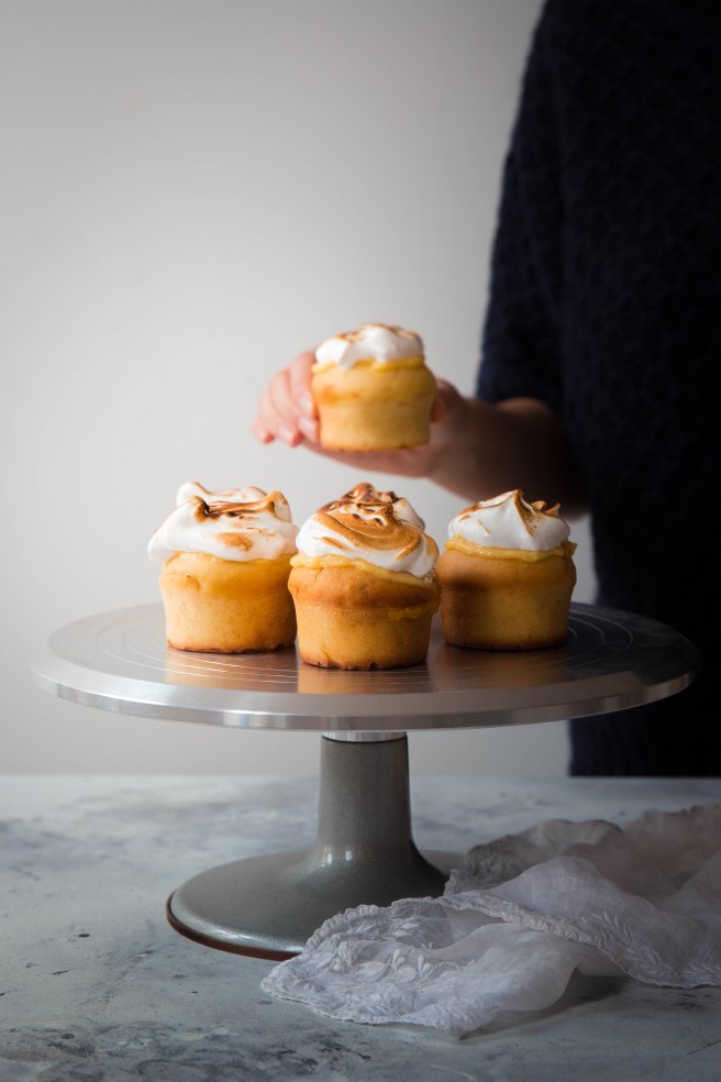 Muffins citron meringués au lemon curd - photography