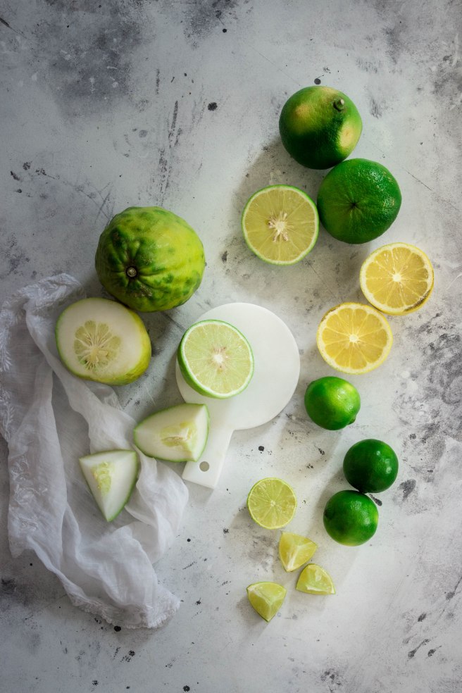 Sirop de cédrat et citrons verts fait maison - photography