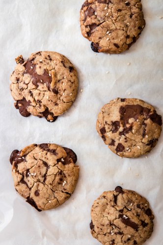 Chocolate chip cookies au sésame - photography
