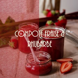 Recette de compote de fraise et rhubarbe