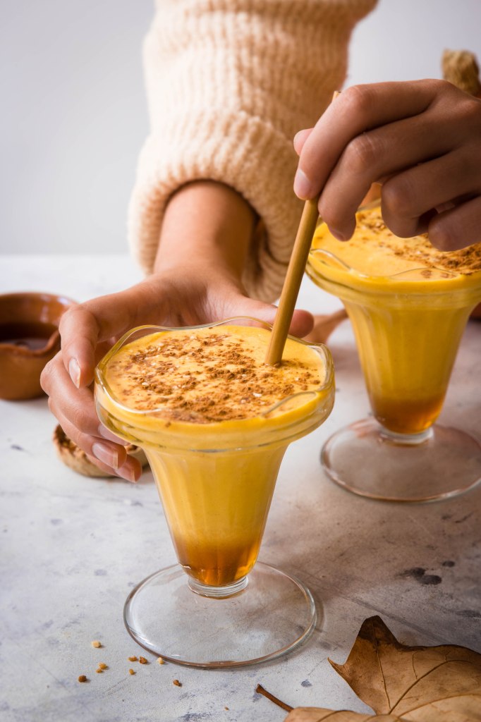 Milkshake de potimarron au sirop d'érable d'automne - photography