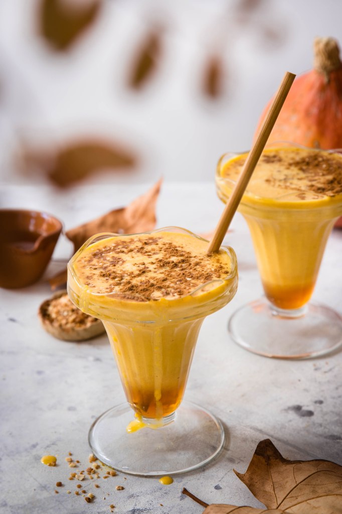 Milkshake de potimarron au sirop d'érable d'automne - photography