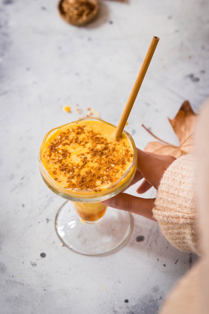Milkshake de potimarron au sirop d'érable d'automne - photography