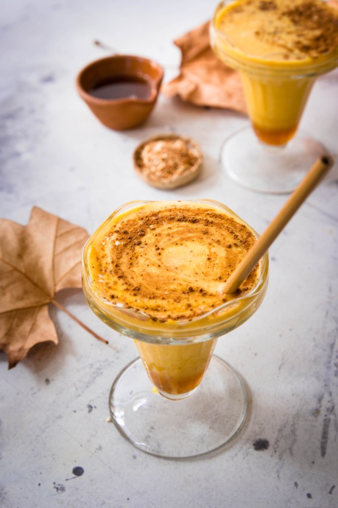 Milkshake de potimarron au sirop d'érable d'automne - photography