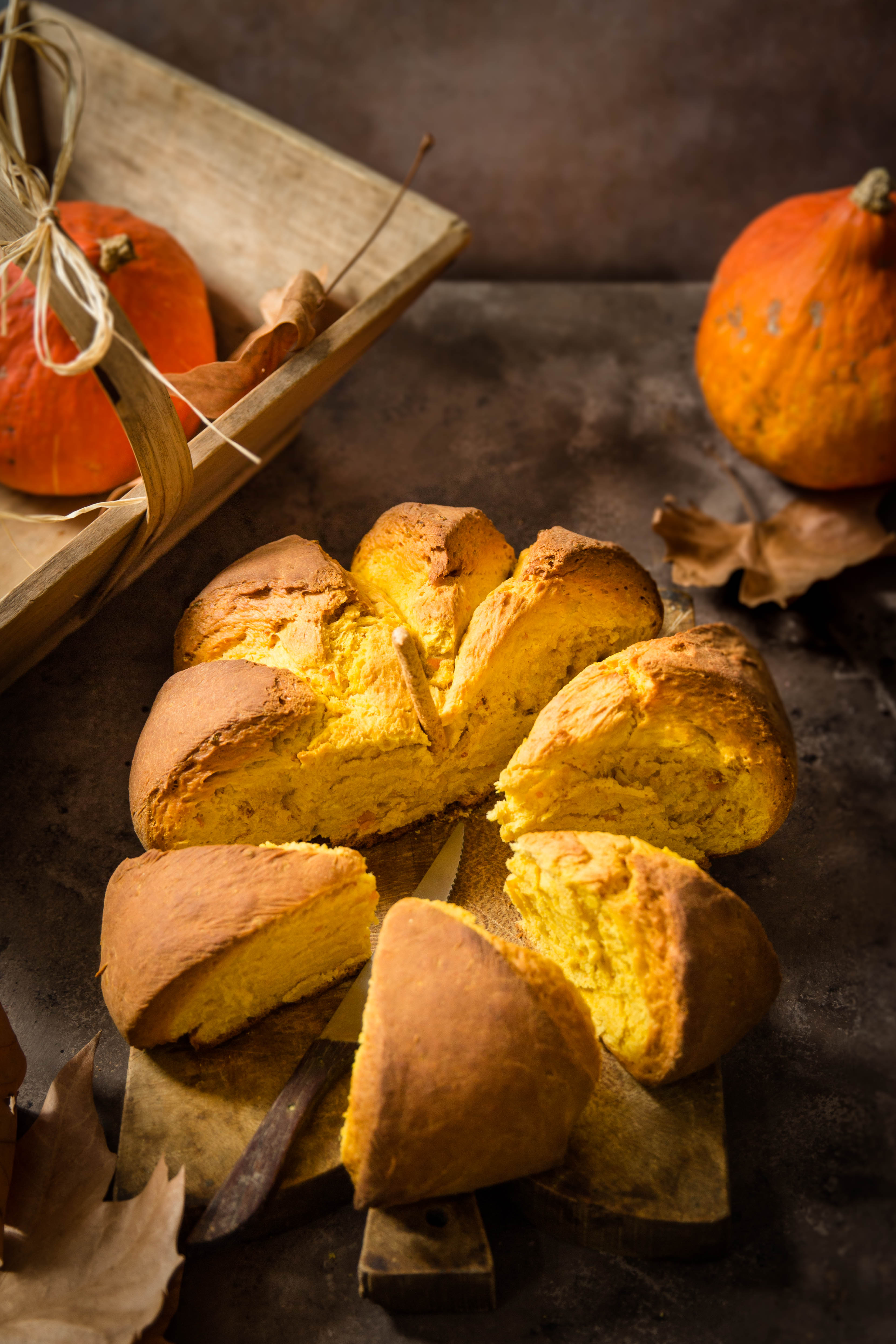 La brioche citrouille à la courge - photography