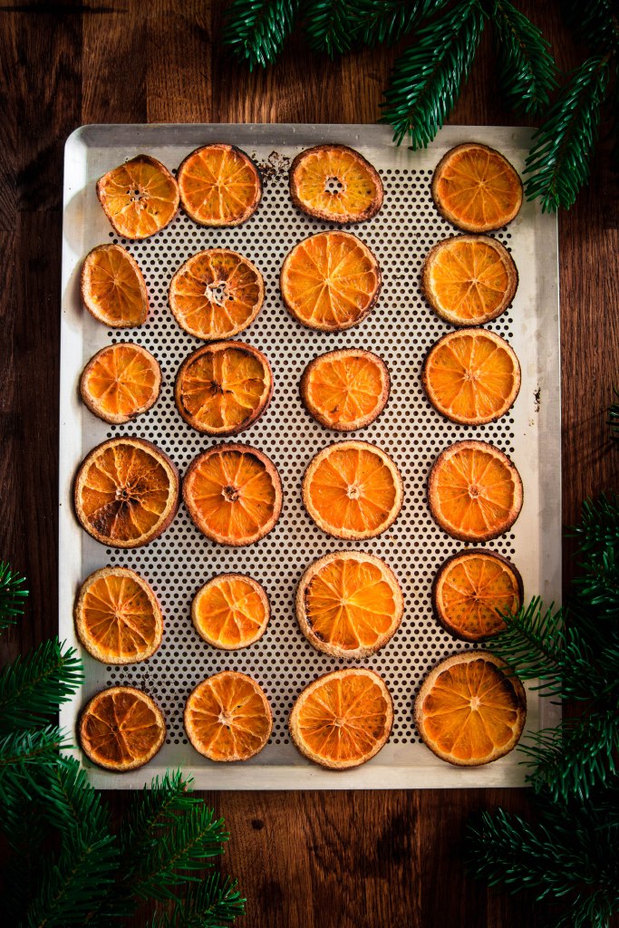 Rondelles d'orange séchées de Noël - DIY de Noël photography