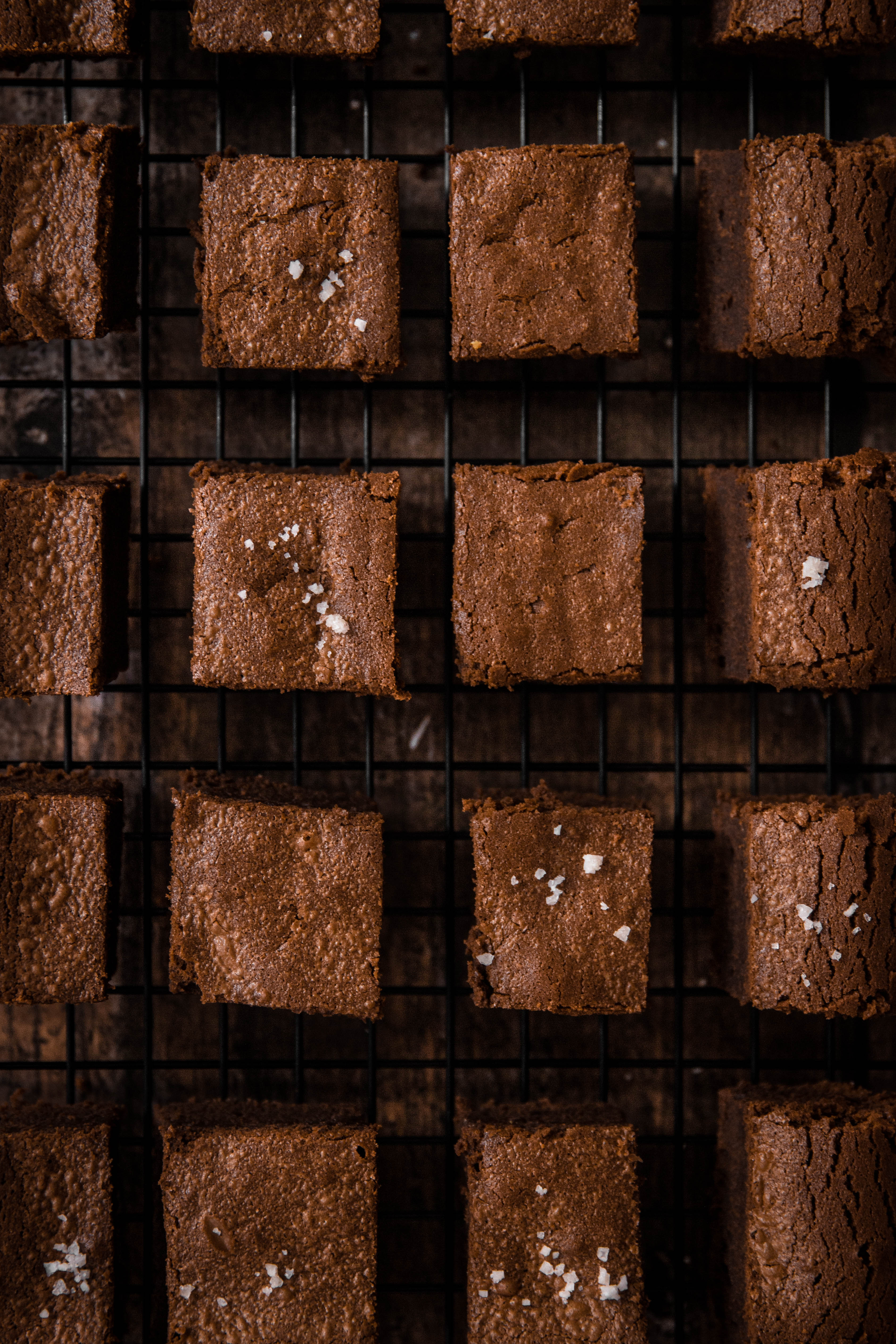 Les parfaits brownies au chocolat noir et fleur de sel - photography
