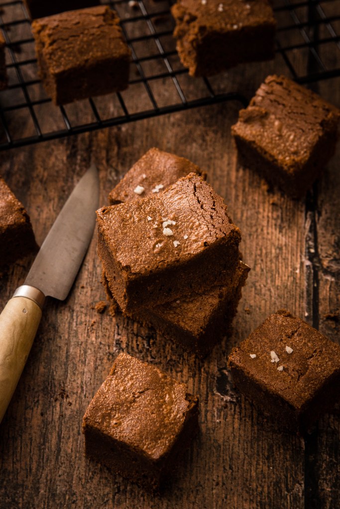 Les parfaits brownies au chocolat noir et fleur de sel - photography