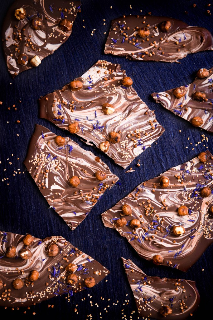 Plaques de chocolat façon "mendiants" - DIY de Noël à offrir - photography