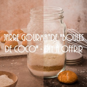Jarre gourmande à offrir pour réaliser des rochers coco - photography