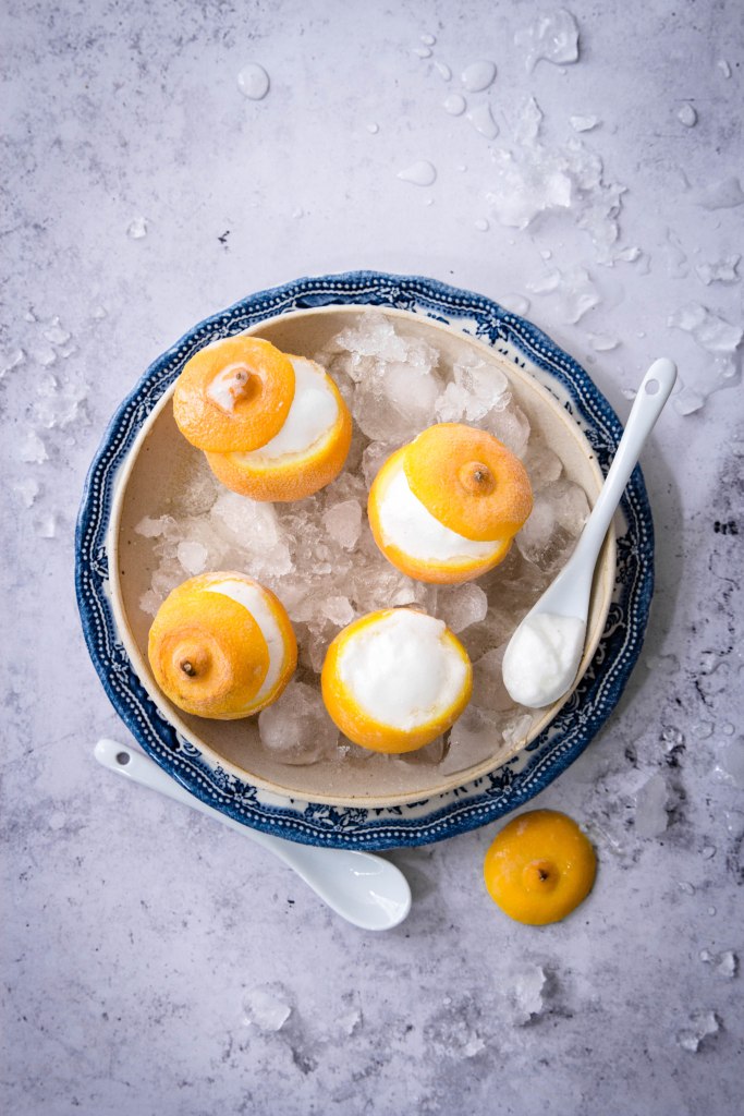 Bergamotes givrées - Frozen lemon photography