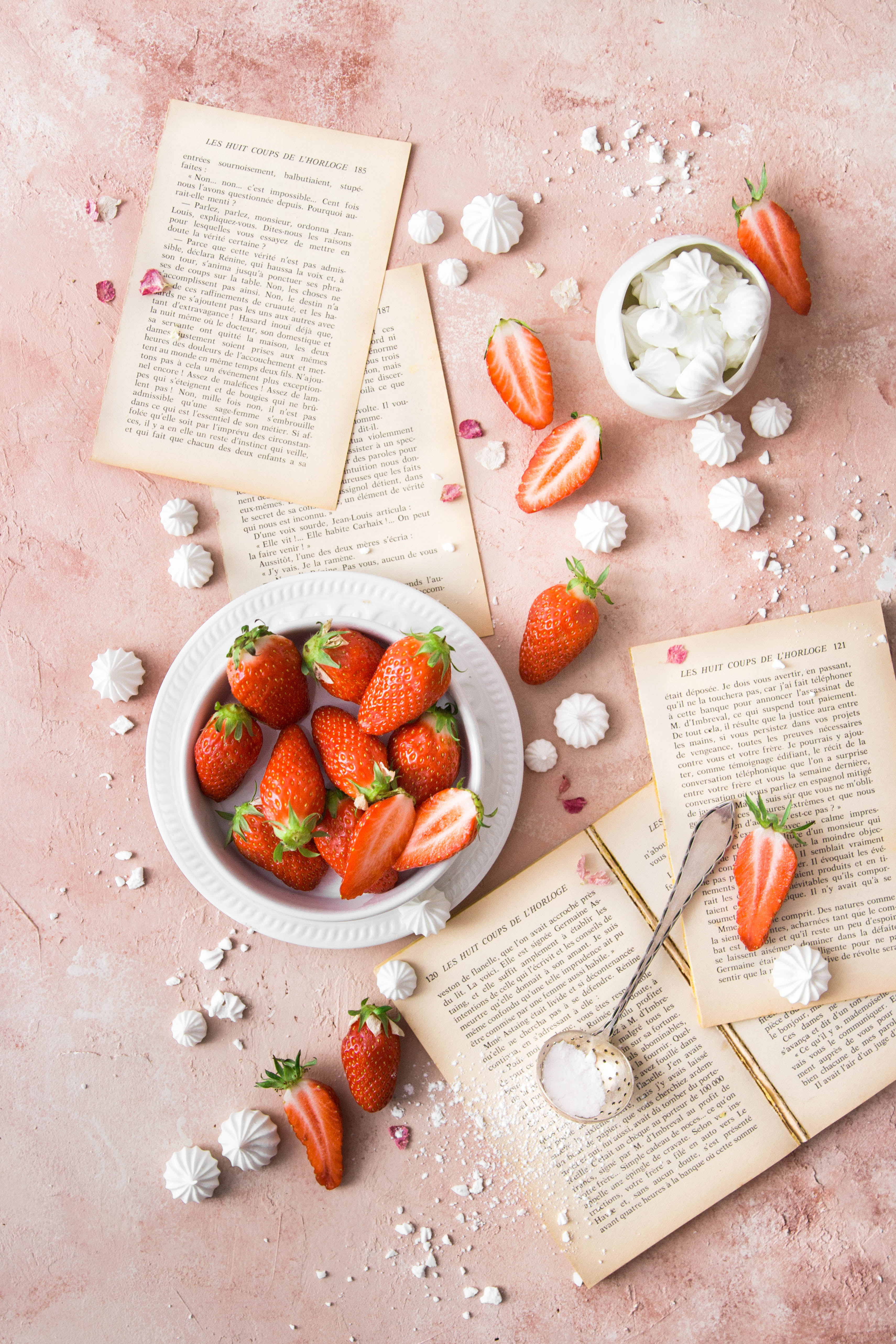 Trifle aux fraises et à la fleur d'oranger - photography