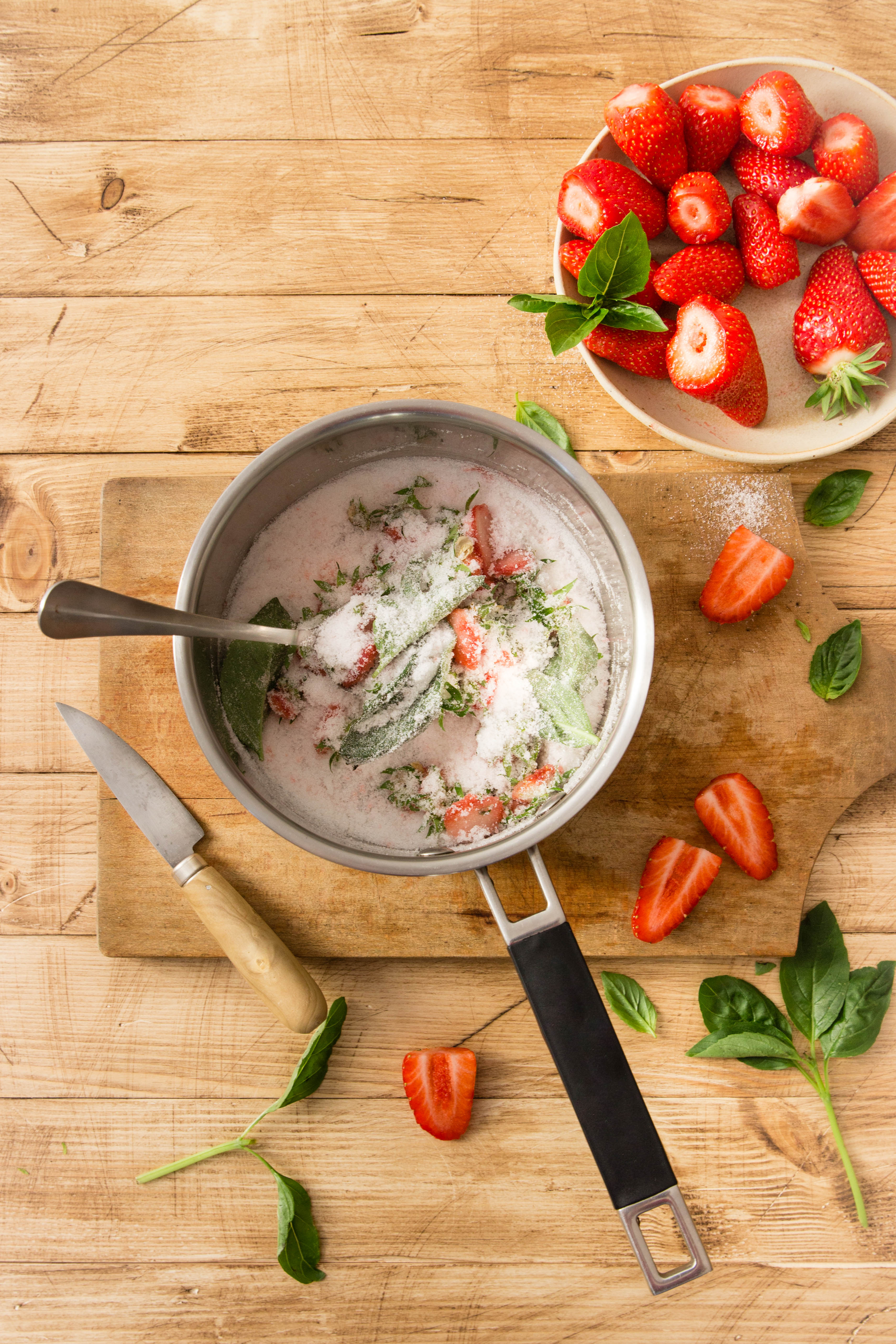 Sirop de queues de fraises antigaspi - Quoi faire avec des queues de fraises ? DIY photography