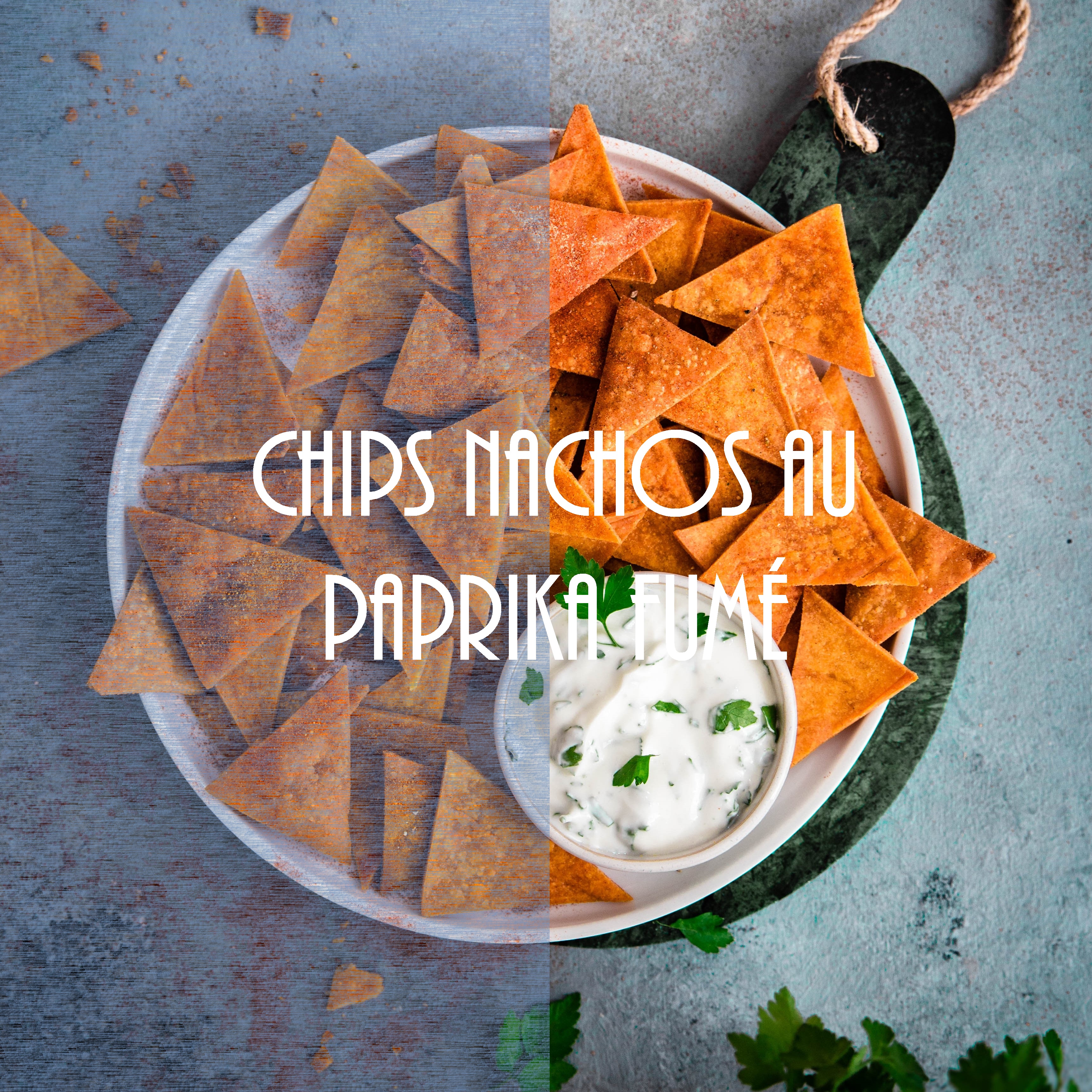 Chips nachos au paprika fumé