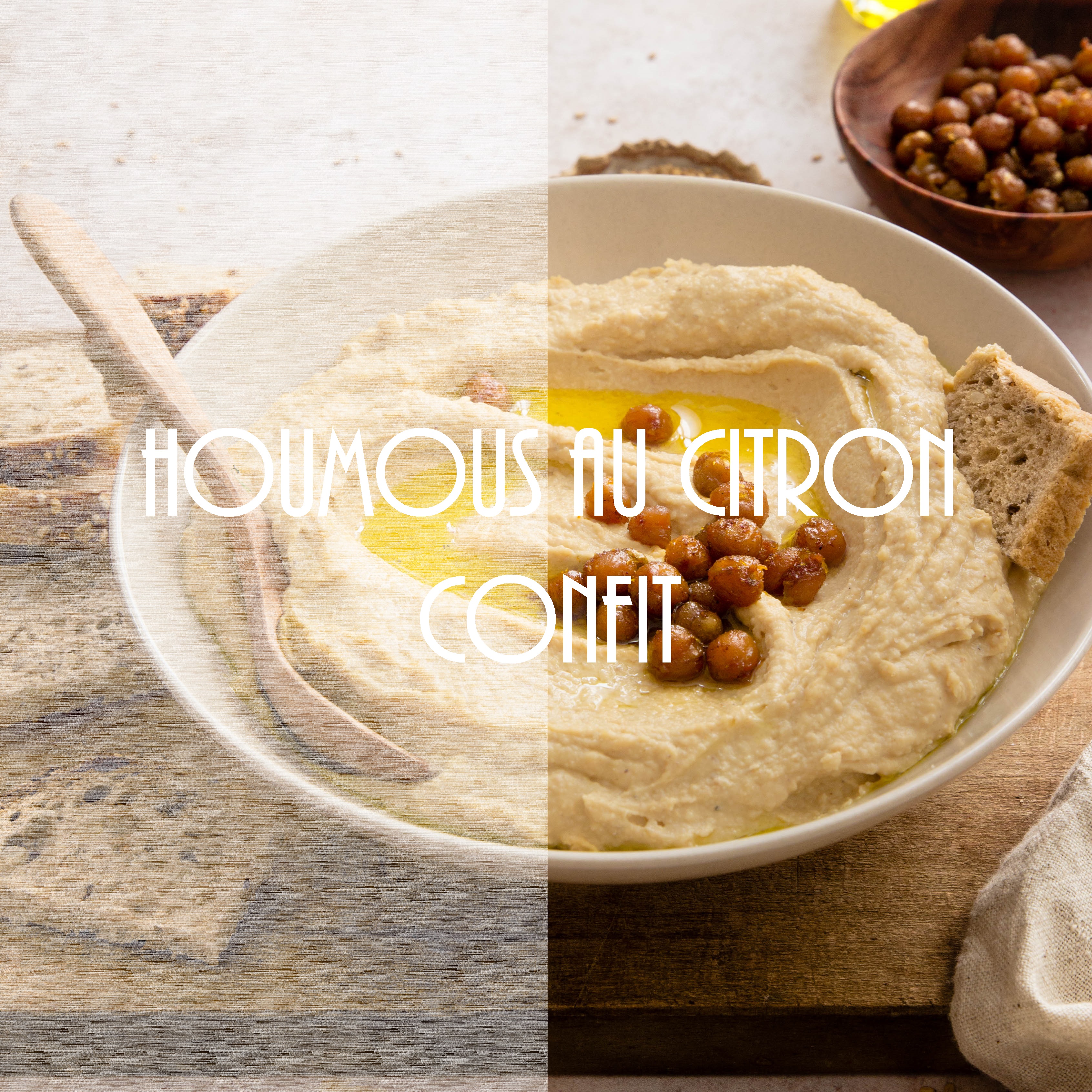 Houmous au citron confit - Liban food photography