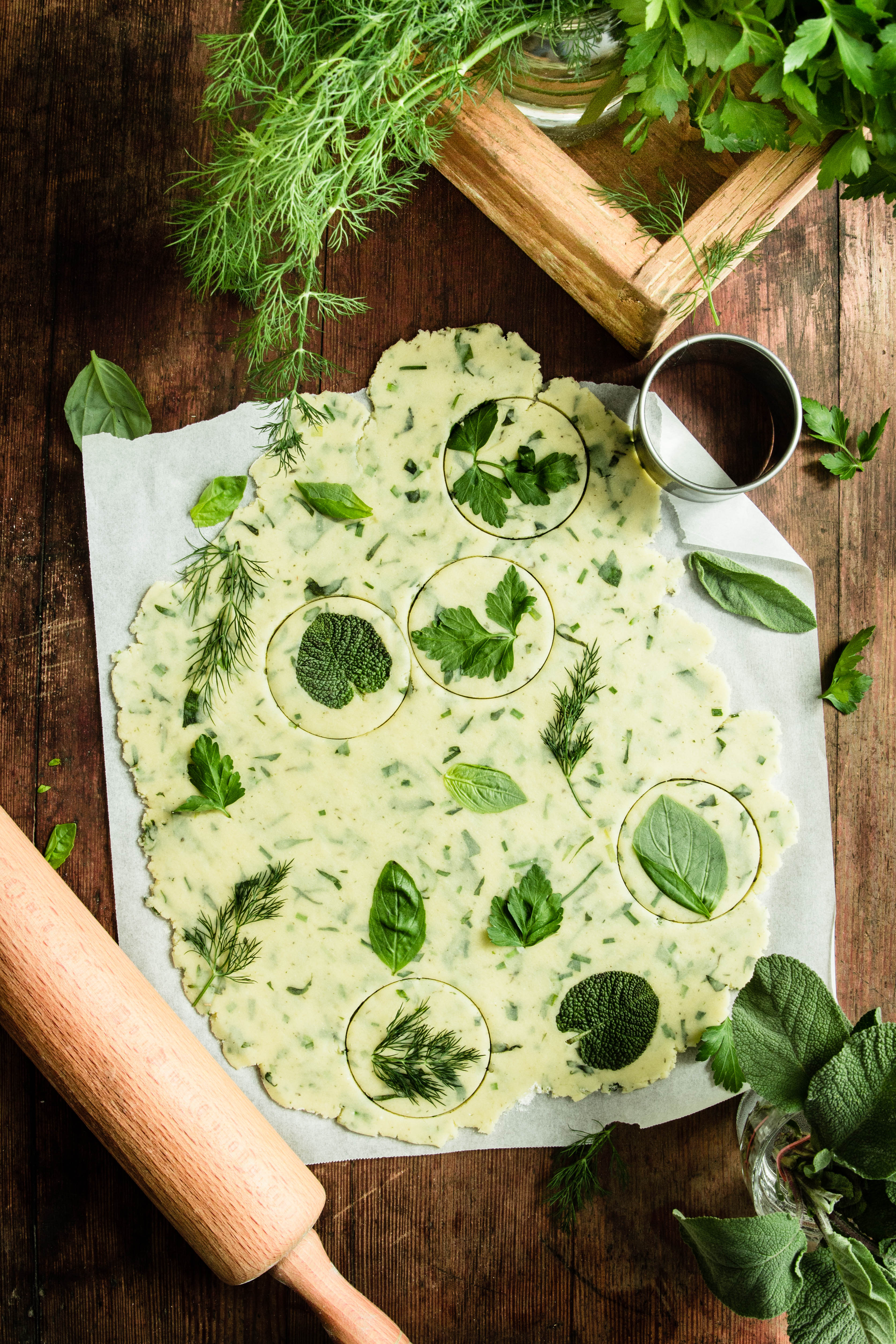 Sablés apéritif au parmesan et aromates - photography