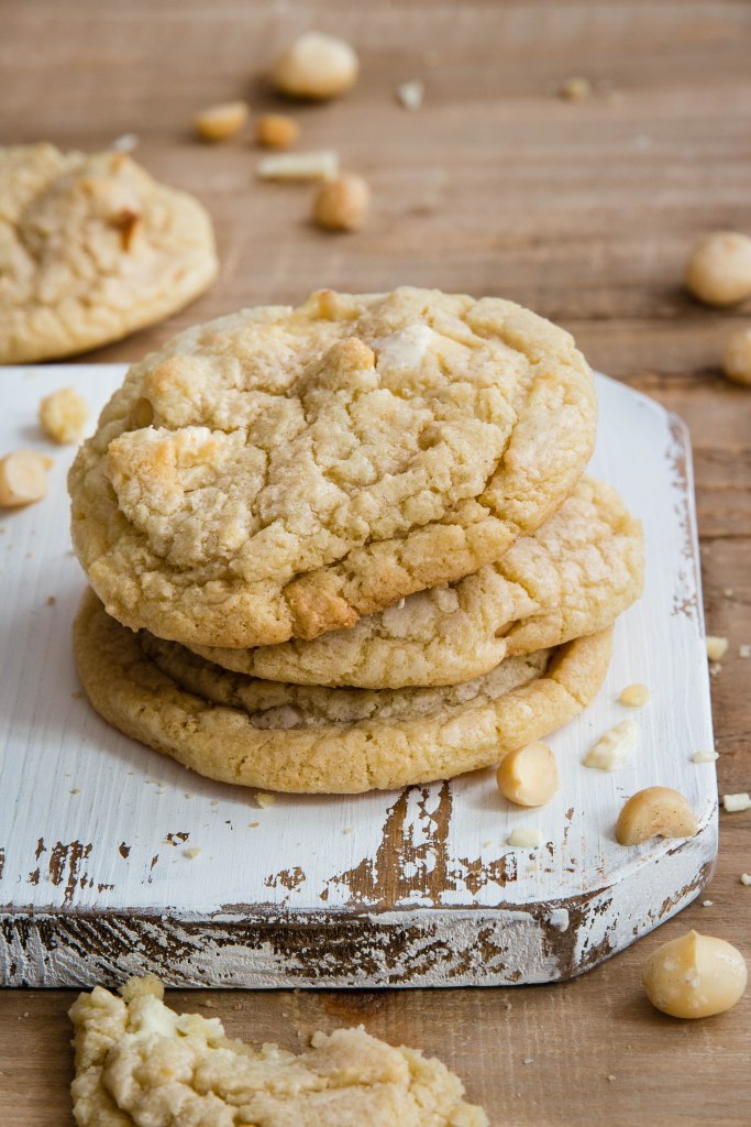 Cookies au chocolat blanc, coco et noix de macadamia - photography