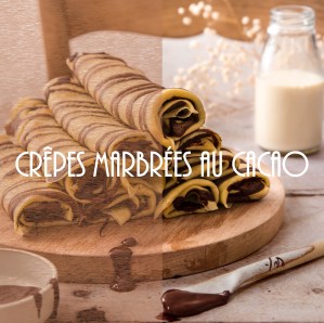 Crêpes marbrées au cacao - photography