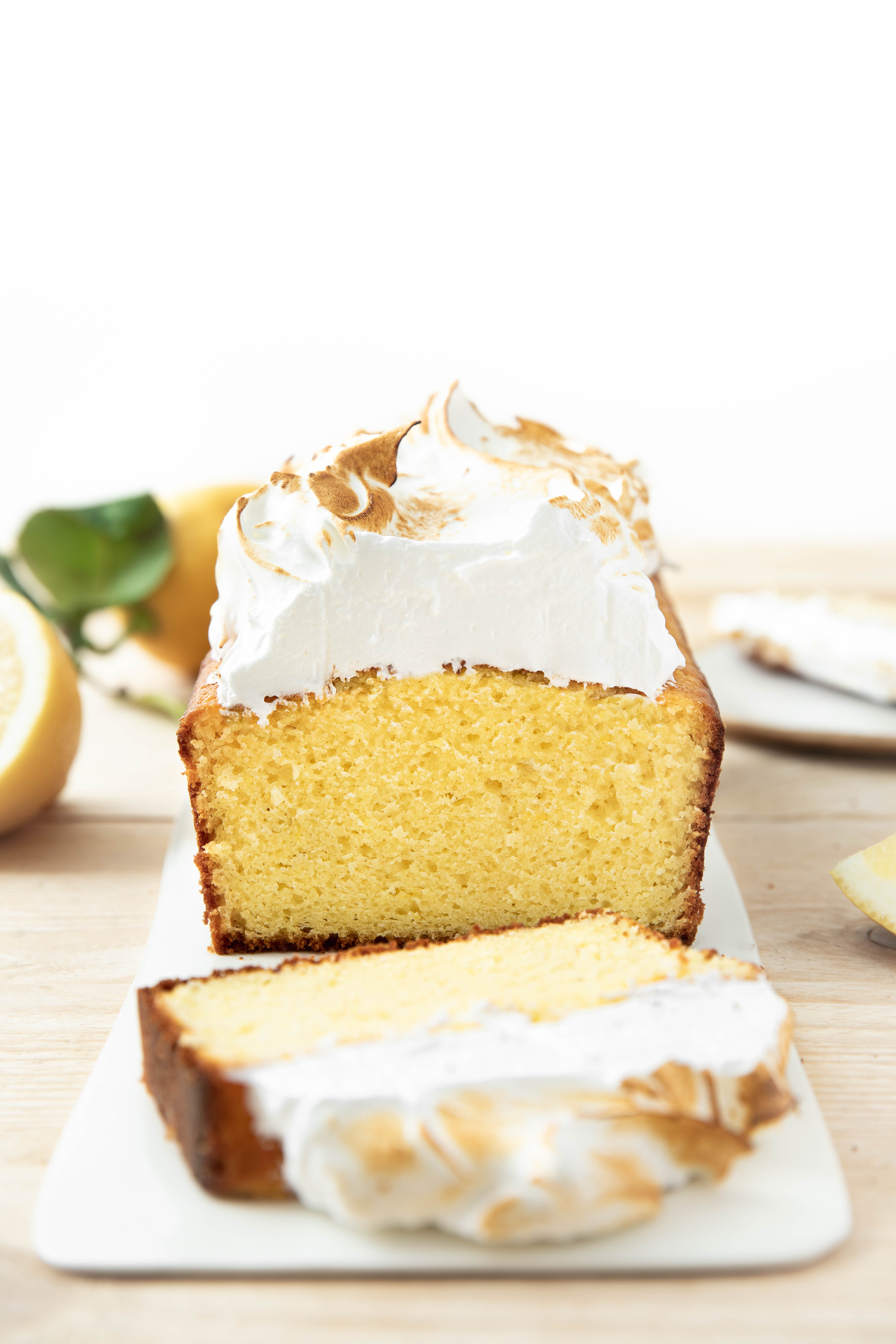 Cake au citron meringué - lemon cake photography