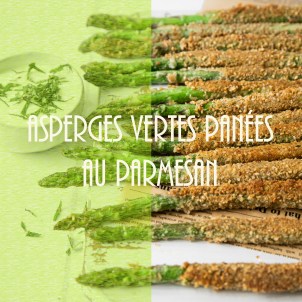 Asperges vertes panées au parmesan - photography
