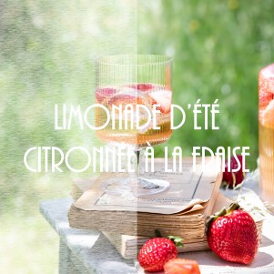 Limonade d'été citronnée à la fraise - photography