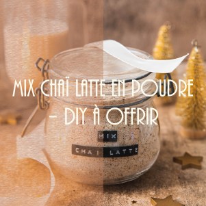 Mix pour chaï latté en poudre - DIY cadeau à offrir à Noël photography
