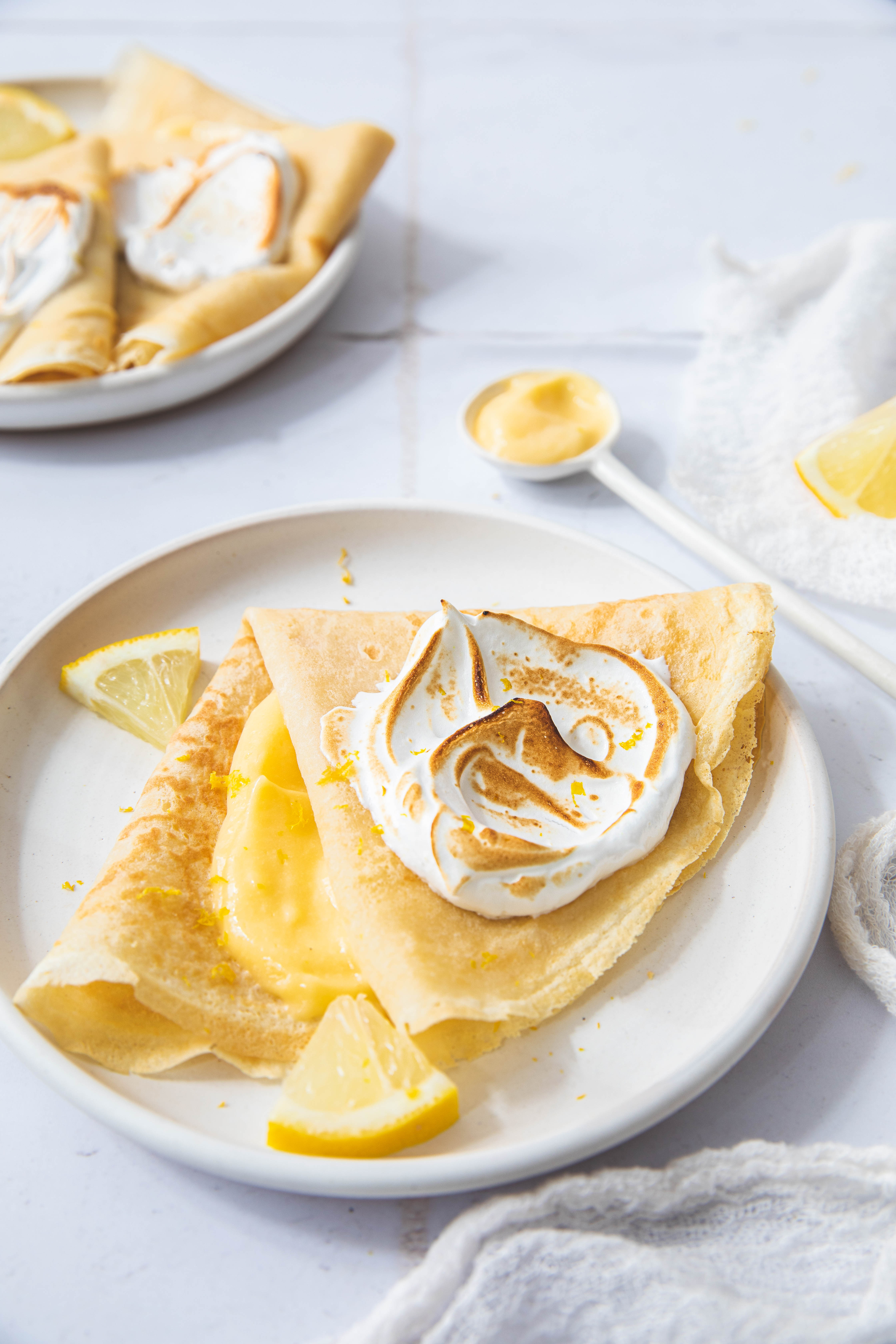 Crêpes au citron meringué - Chandeleur photography