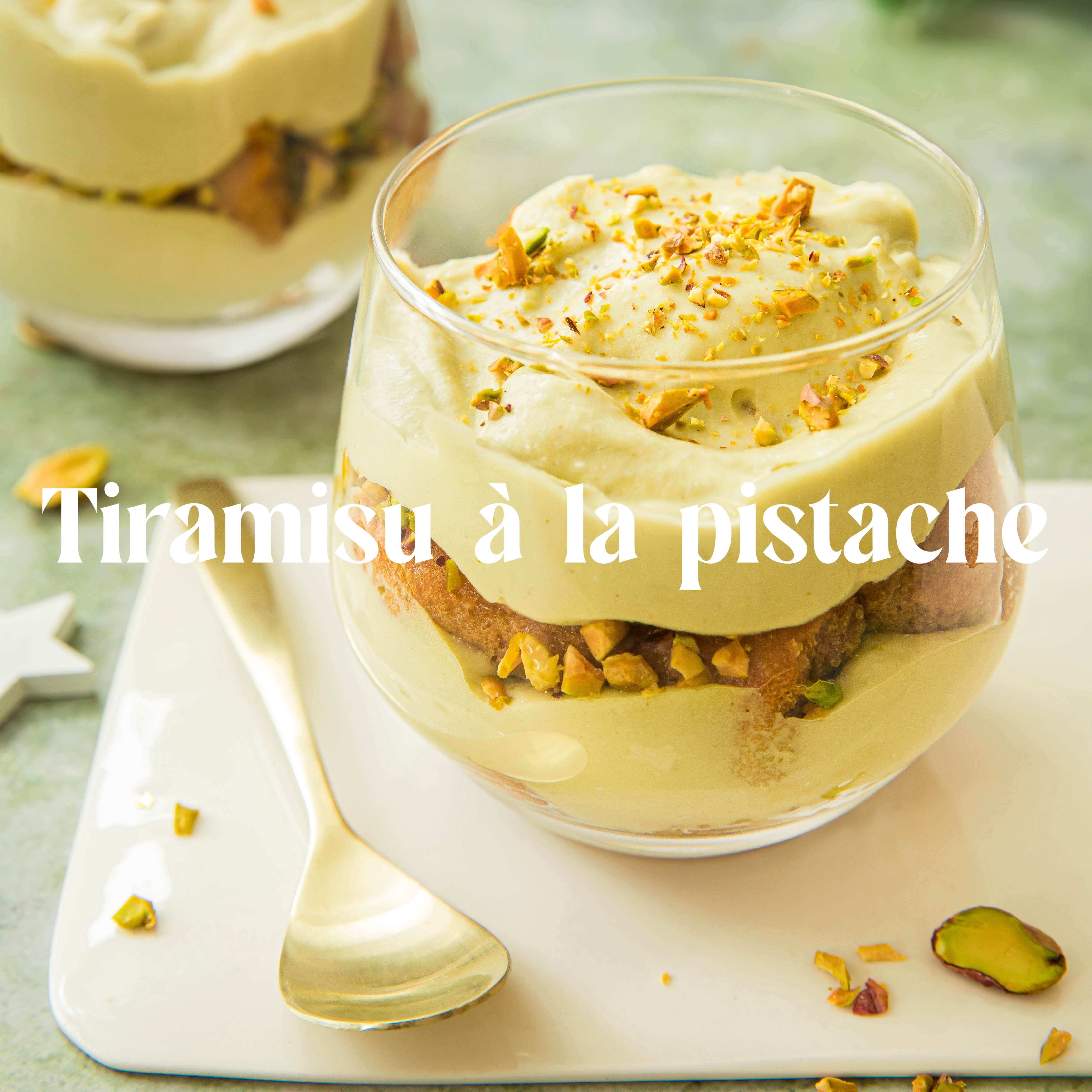 Tiramisu à la pistache - photography